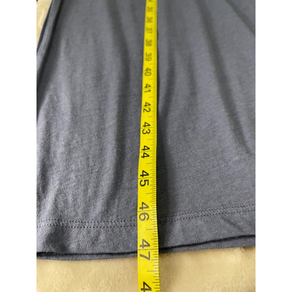 Madewell Womens 2X Blue Button Front Knit Midi Dress Long Sleeve - Picture 9 of 13